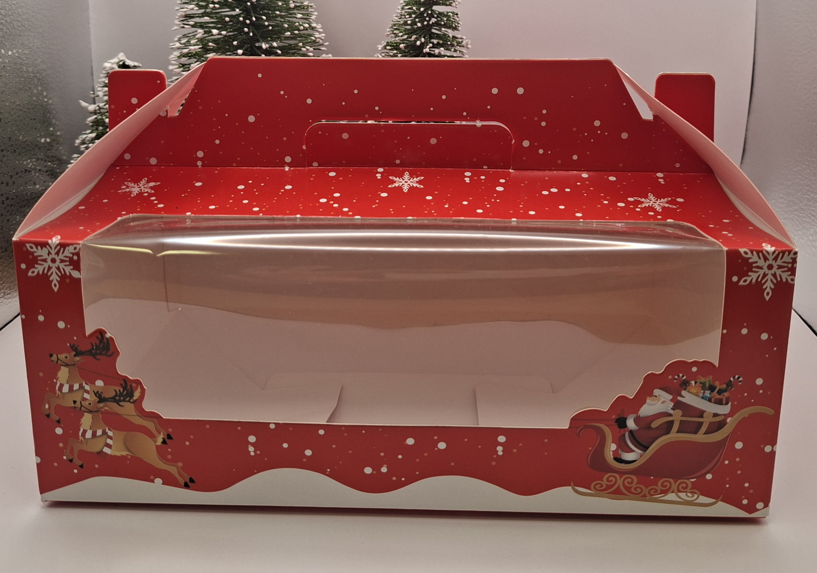 Süteményes doboz karácsonyi 23,6X15X9cm 